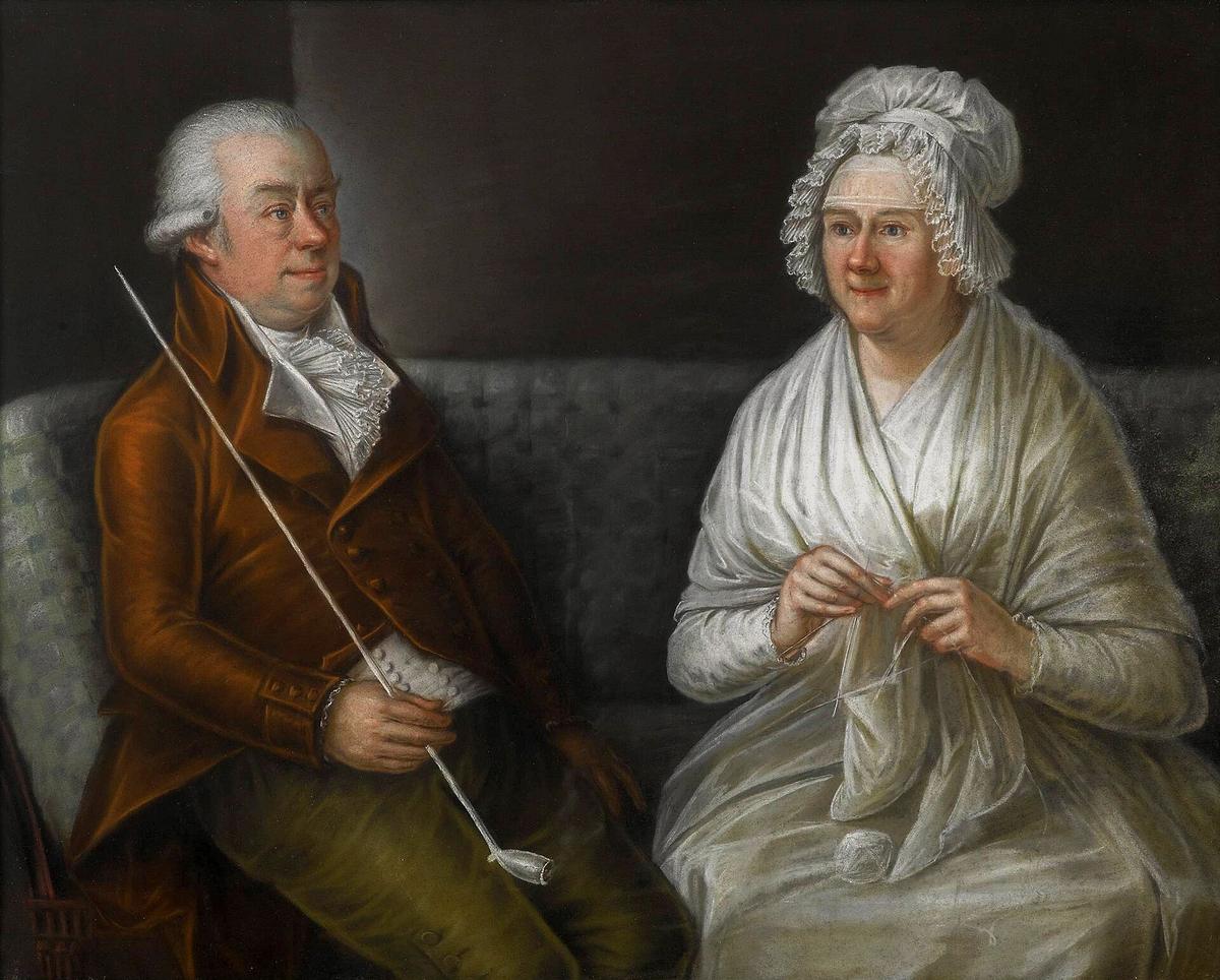 couple on sofa