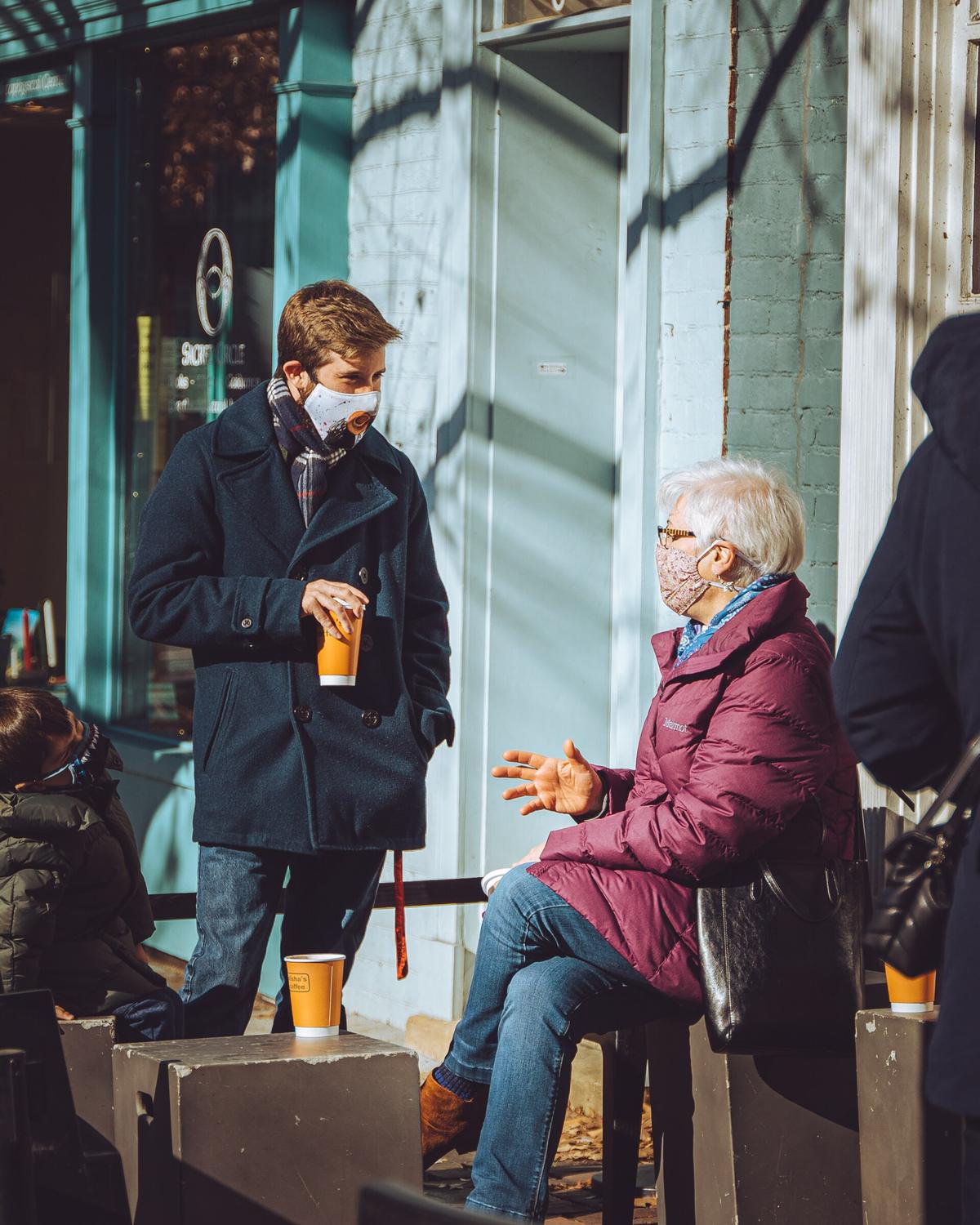 conversation over coffee